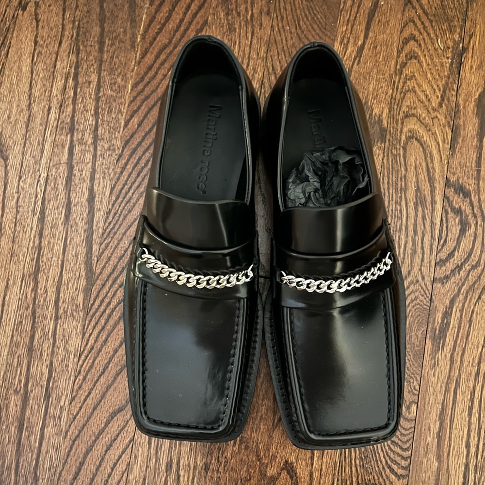 NWT Martine rose square toe loafers